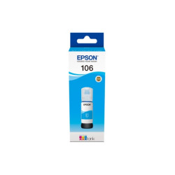 Cartus Cerneala Original Epson Cyan, nr.106, pentru L7160|L7180, 70ml, (timbru verde 0.15 lei), "C13T00R240"(RAPO)