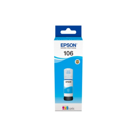 Cartus Cerneala Original Epson Cyan, nr.106, pentru L7160|L7180, 70ml, (timbru verde 0.15 lei), "C13T00R240"(RAPO)