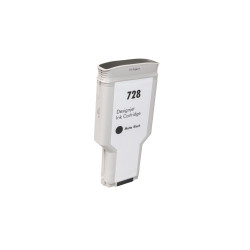 Încărcătură cerneală compatibilă F9J68A, no.728 MBK, 300ml pentru imprimante HP (ORINK BULK), matte