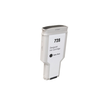 Încărcătură cerneală compatibilă F9J68A, no.728 MBK, 300ml pentru imprimante HP (ORINK BULK), matte