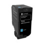 Toner Original Lexmark Cyan, 74C2SCE, pentru CS720|CS725|CX725, 7K, (timbru verde 1.2 lei) , "74C2SCE"
