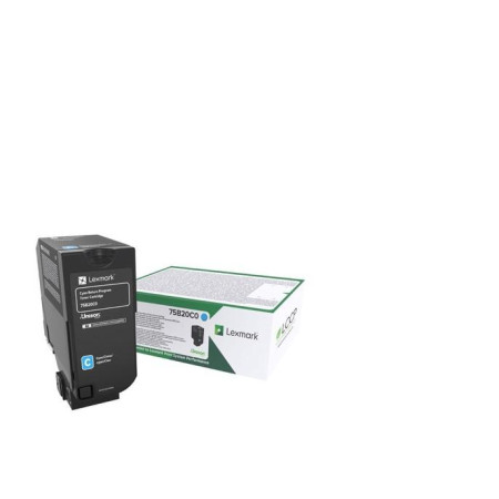 Toner Original Lexmark Cyan, 75B20C0, pentru CS727|CS728|CX727, 10K, (timbru verde 1.2 lei) , "75B20C0"