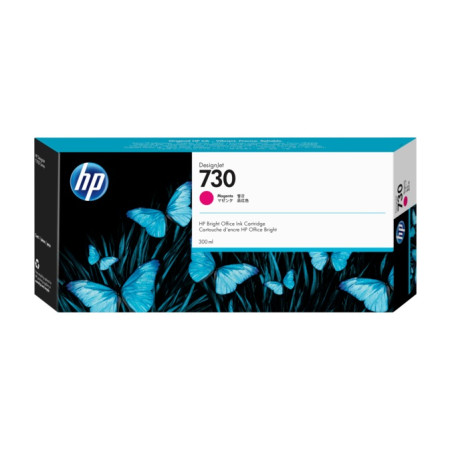 Cartus Cerneala Original HP Magenta, nr.730, pentru DesignJet T1600|T1700|T2600,300ml , (timbru verde 0.15 lei), "P2V69A"