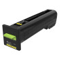 Toner Original Lexmark Yellow, 72K20Y0, pentru CX820|CX825|CX860, 8K, (timbru verde 1.2 lei) , "72K20Y0"