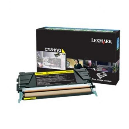 Toner Original Lexmark Yellow, C748H3YG, pentru C748 Series, 10K, (timbru verde 1.2 lei) , "C748H3YG"
