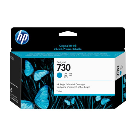 Cartus Cerneala Original HP Cyan, nr.730, pentru T1700|T2600, 130ml, (timbru verde 0.15 lei), "P2V62A"