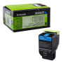 Toner Original Lexmark Cyan, 80C2SCE, pentru CX310|CX410|CX510, 2K, (timbru verde 1.2 lei) , "80C2SCE"