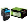 Toner Original Lexmark Cyan, 80C2XC0, pentru CX510, 4K, (timbru verde 1.2 lei) , "80C2XC0"