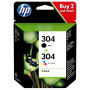 Combo-Pack Original HP , nr.304, pentru Deskjet 2620|2630|2632|3750|3760, (timbru verde 0.15 lei), "3JB05AE"