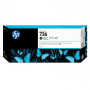 Cartus Cerneala Original HP Matte Black, nr.726, pentru Designjet T1200|T1200|T2300, 300ml, (timbru verde 0.15 lei), "CH575A"
