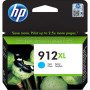 Cartus Cerneala Original HP Cyan, Nr.912XL, pentru OfficeJet 8013|8023, 825, (timbru verde 0.15 lei), "3YL81AE"