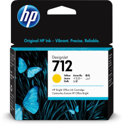 Cartus cerneala Original HP Yellow, nr.712, pentru DesignJet Studio 24|Studio 36|T230|T250|T630|T650, 38ml, (timbru verde 0.15 l