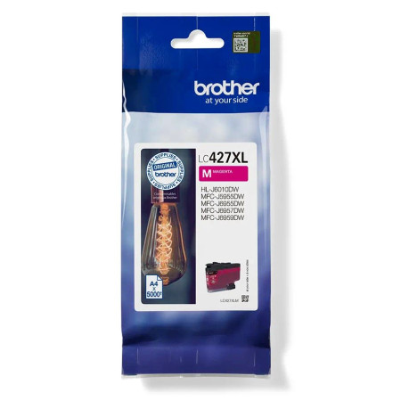 Cartus Cerneala Original Brother Magenta, LC427XLM, pentru MFC J5955|MFC J6955|MFC J6957, 5K, (timbru verde 0.15 lei), "LC427XLM