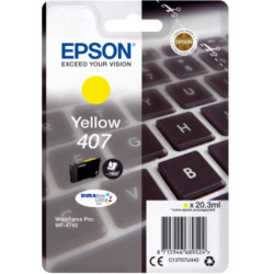 Cartus Cerneala Original Epson Yellow, nr.407, pentru WF-4745 Series , 20,3ml, (timbru verde 0.15 lei), "C13T07U440"(RAPO)