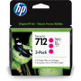 Tri-Pack Original HP Magenta, nr.712, pentru DesignJet Studio 24|Studio 36|T230|T250|T630|T650, 29ml, (timbru verde 0.45 lei), "