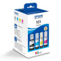 Combo-Pack Original Epson CMYK, nr.101, pentru L4150|L4160|L6160|L6170|L6190, 70mlx3+127mlx1, incl.TV 0.11 RON, "C13T03V64A"(RAP